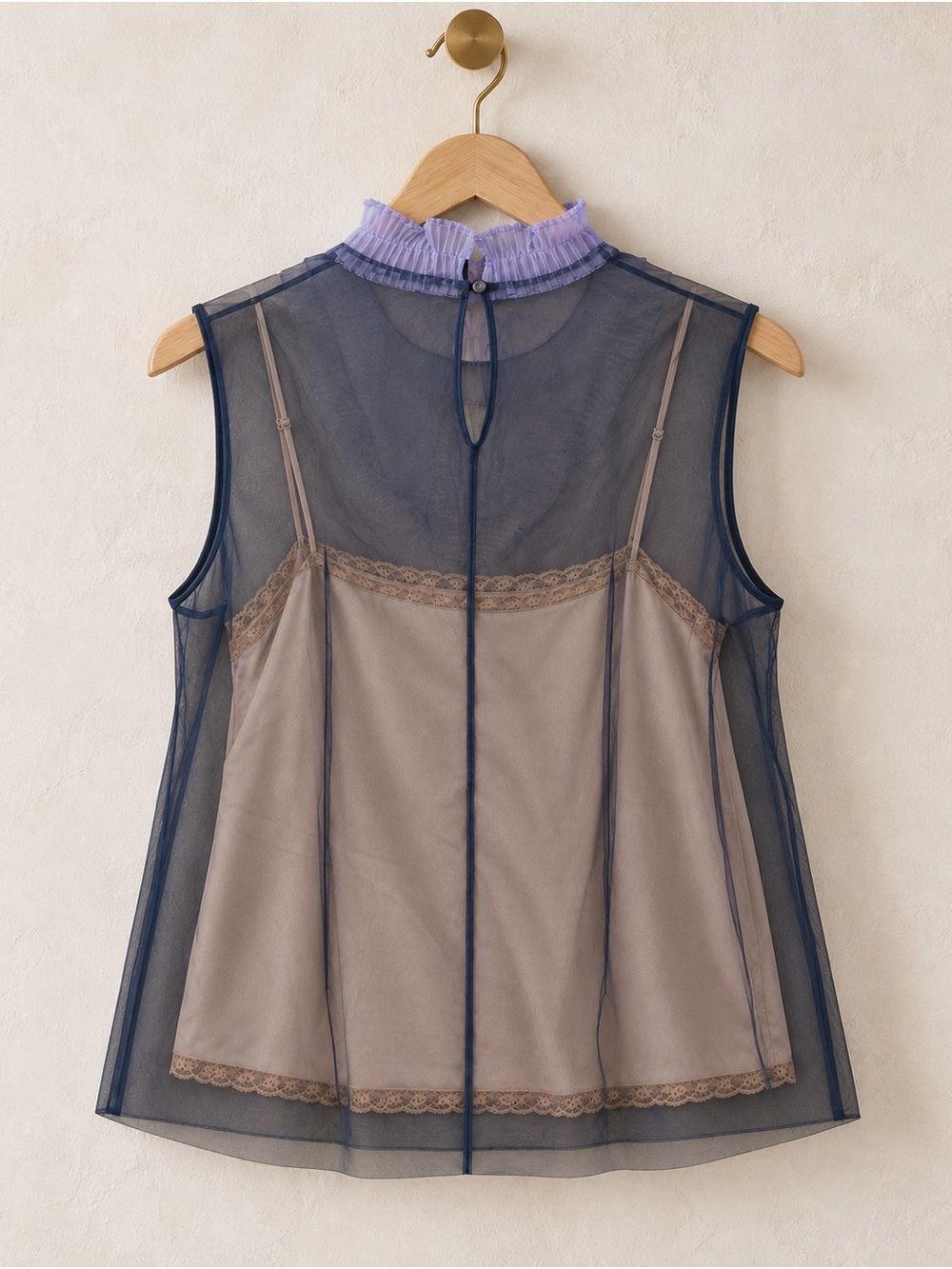 Prada Resort 2019 Sheer Tulle Top with Slip, IT 40 (US 4) - Picture 5 of 5